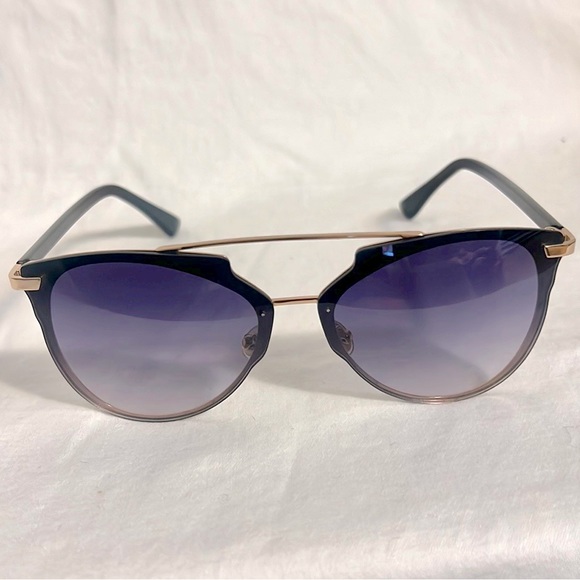 Dior Reflected P Rimless Aviator Sunglasses, Black Frame Purple Gradient Lens - Picture 5 of 10